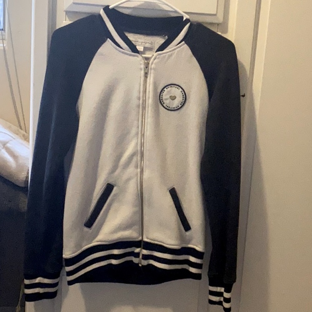 Spiritual Gangster varsity zip up jacket